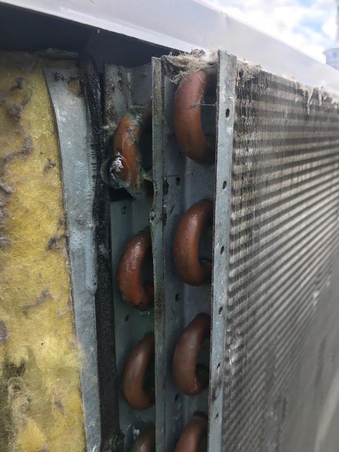 OUTDOOR CONDENSOR COIL LEAKING